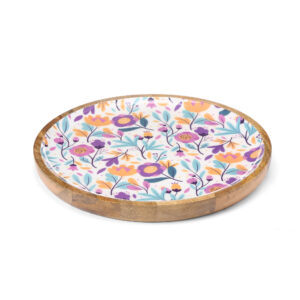 Round Wooden Serving Trays