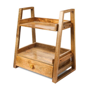 Drawer Kitchen Storage Corner Shelf (lIGHT COLOUR)