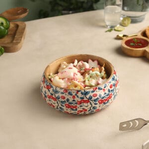 Cherry Wooden Snack Bowl