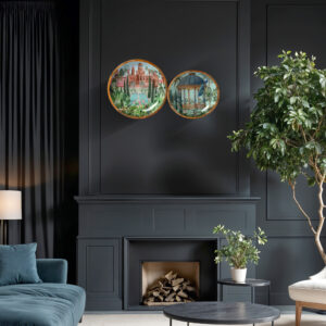 Royal Heritage Garden Wooden Enamel Wall Panels