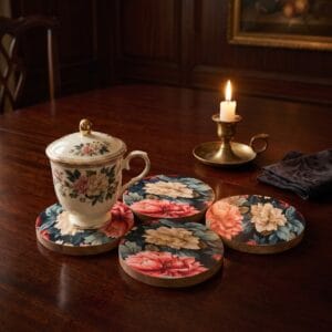 Midnight Bloom Coasters