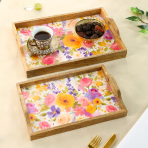 Rose Valley Rectangular Tray